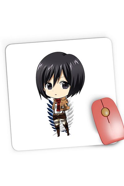 OEM Mousepad Gaming Attack on Titan Mikasa Ackerman Stars Anime, 21x19 cm