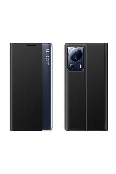 Hurtel Husă cu clapă și suport pentru Xiaomi 13 Lite New Sleep Case neagră