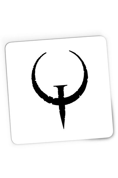 OEM Mousepad Gaming Quake Champions Arena Logo Emblem, 21x19 cm