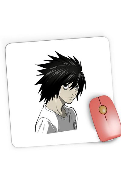 OEM Mousepad Gaming L Detective Death Note Craciun Love Gift Anime, 21x19 cm