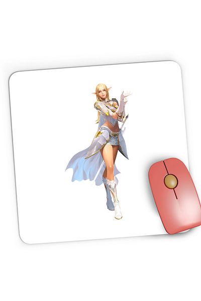 OEM Mousepad Gaming Lineage II Aion Elf Gamer, 21x19 cm