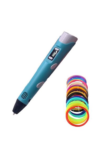 dalimag 3D Pen, Printing, Blue, LED Display, for Kids, 50m Filament,