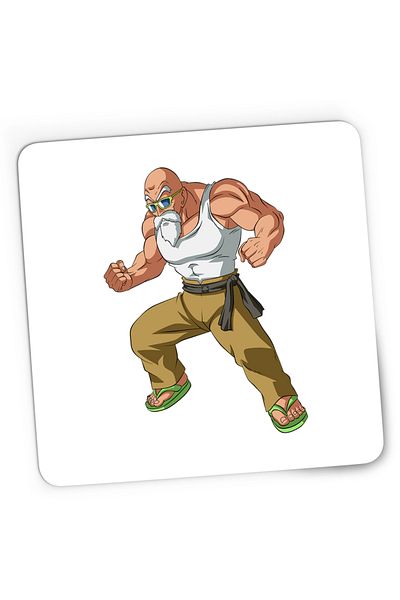 OEM Dragon Ball Z Master Roshi Bodybuilding Trainer Grandpa Gaming Mousepad, 21x19 cm
