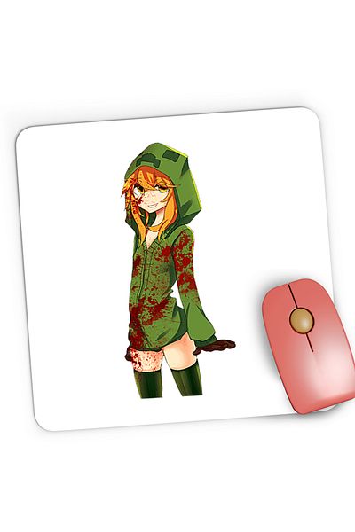 OEM Mousepad Gaming Minecraft Anime Cool Creeper, 21x19 cm