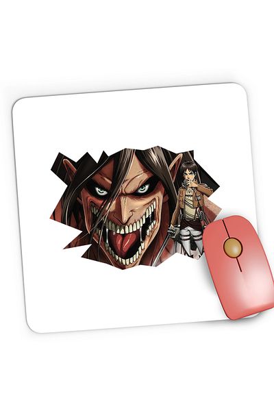 OEM Mousepad Gaming Attack on Titan Eren Yeager GTA Horror, 21x19 cm