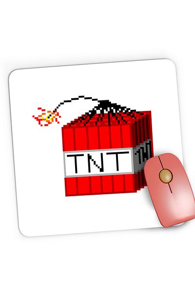OEM Mousepad Gaming Minecraft TNT, 21x19 cm