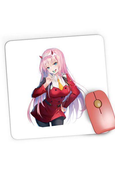 OEM Mousepad Gaming Darling in the FranXX Zero Two Human Klaxo, 21x19 cm