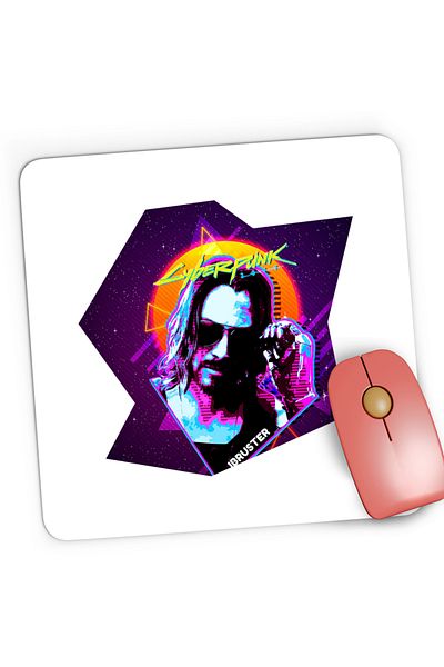OEM Mousepad Gaming Cyberpunk 2077 Keanu Reeves, 21x19 cm