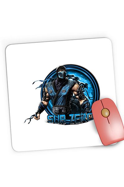 OEM Mousepad Gaming Mortal Kombat Sadegh Sub-Zero Mythologies Game, 21x19 cm