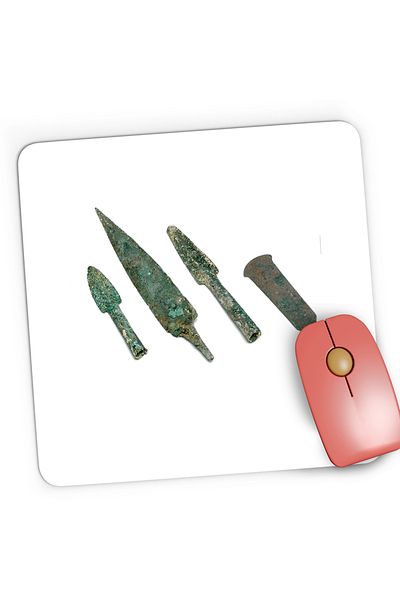 OEM Gaming Mousepad Age of Empires Archaeology Neolithic History, 21x19 cm