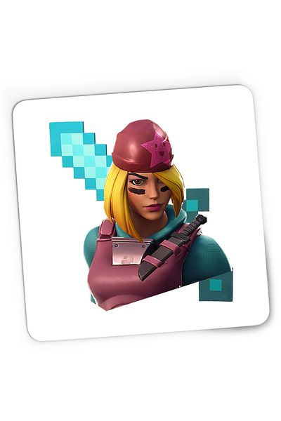 OEM Mousepad Gaming Skully Fortnite Minecraft Diamond Sword, 21x19 cm