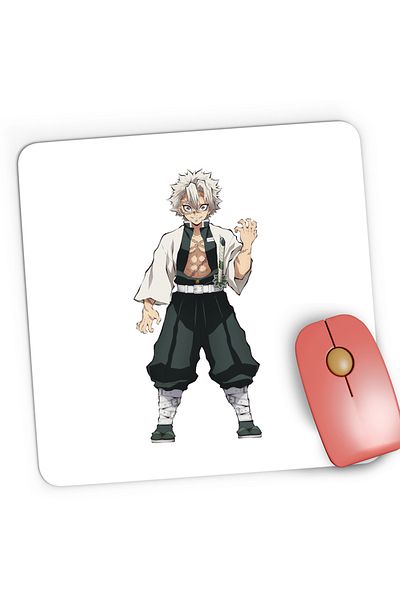 OEM Mousepad Gaming Demon Slayer Sanemi Samurai Boy, 21x19 cm