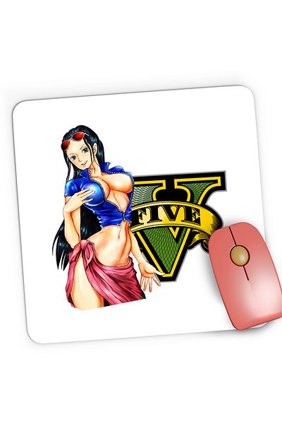 OEM Mousepad Gaming GTA Girl One Piece Nico Robin Devil, 21x19 cm