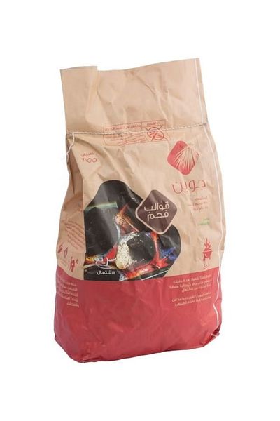 Jwain Charcoal Pillow Bricks – 10kg Bag (10 Pieces) | Clean-Burning BBQ & Heating Charcoal 35x20x67 cm