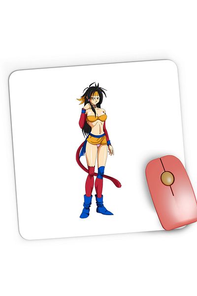 OEM Mousepad Gaming Dragon Ball Z Pan Wife Dragobete Anime Gift, 21x19 cm