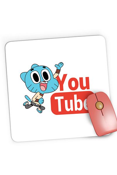 OEM Gaming Mousepad The World of Gumball Youtube Creator Video Youtuber, 21x19 cm