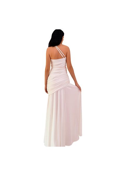 OEM Ivory one-shoulder evening dress