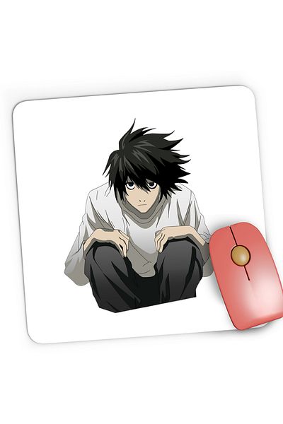 OEM Mousepad Gaming Death Note L Detective Dragobete Valentines Day Anime, 21x19 cm