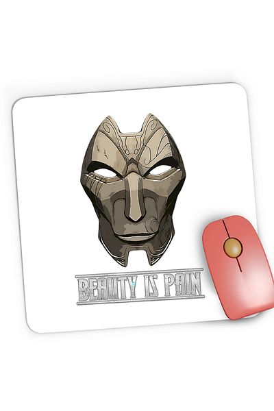 OEM Mousepad Gaming League of Legends LoL Jhin Beaty is Pain, 21x19 cm