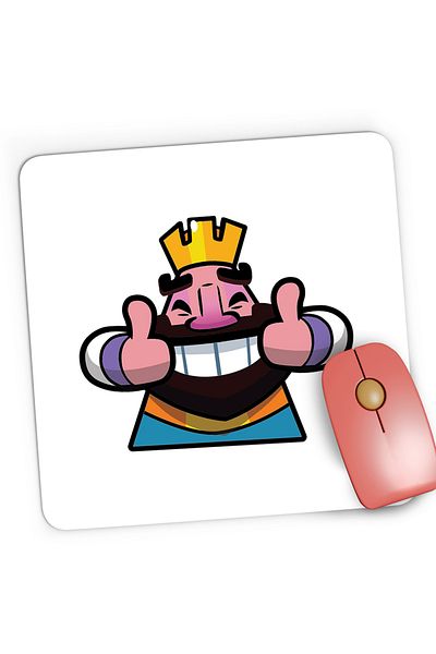 OEM Mousepad Gaming Happy King Clash Royale Clans, 21x19 cm