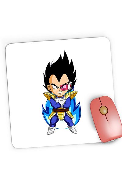 OEM Mousepad Gaming Dragon Ball Z Vegeta Uragan Master, 21x19 cm