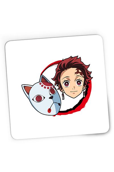 OEM Demon Slayer Tanjiro Kamado Masca Japanese Gaming Mousepad, 21x19 cm