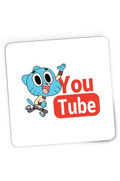OEM Gaming Mousepad The World of Gumball Youtube Creator Video Youtuber, 21x19 cm