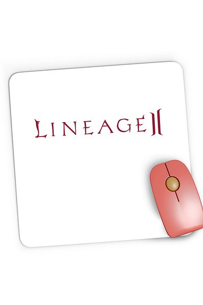 OEM Mousepad Gaming Lineage II Game Logo Emblem, 21x19 cm