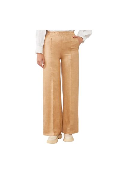 Levidor Trousers with Elastic Waist and Stripe Detail