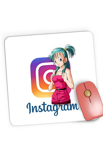 OEM Mousepad Gaming Insta Girl Anime Dragon Ball Z Instagram Creator, 21x19 cm