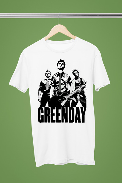 MAGORS تيشيرت روك من القطن مطبوع بأكمام قصيرة من GREEN DAY