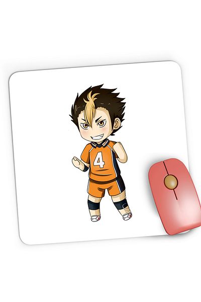 OEM Mousepad Gaming Haikyuu Yu Nishinoya Volei Haikyu!!, 21x19 cm