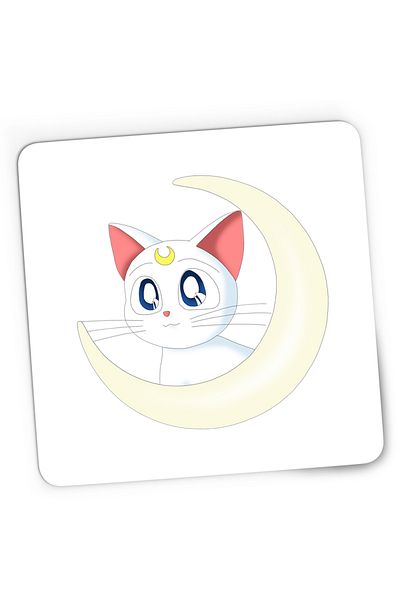 OEM Mousepad Gaming Sailor Moon Artemis Love Gift Dragobete Anime, 21x19 cm