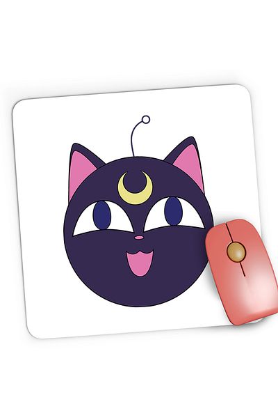 OEM Sailor Moon Cat Gaming Mousepad Luna Cat Christmas, 21x19 cm