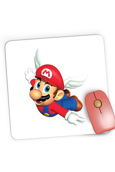 OEM Gaming Mousepad Super Mario Bros Wings Flying, 21x19 cm