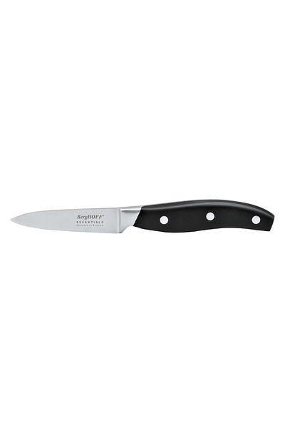 Berghoff Trivium Knife Set with Stand, 20 Pieces, Steel, Wood, Silver/Black