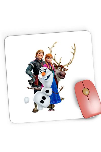 OEM Mousepad Gaming Elsa Frozen Anna Olaf Hans, 21x19 cm