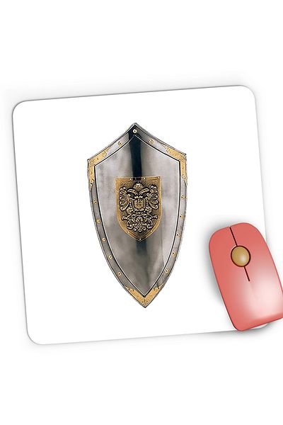 OEM Mousepad Gaming Age of Empires Scut Metal Armura Shield, 21x19 cm