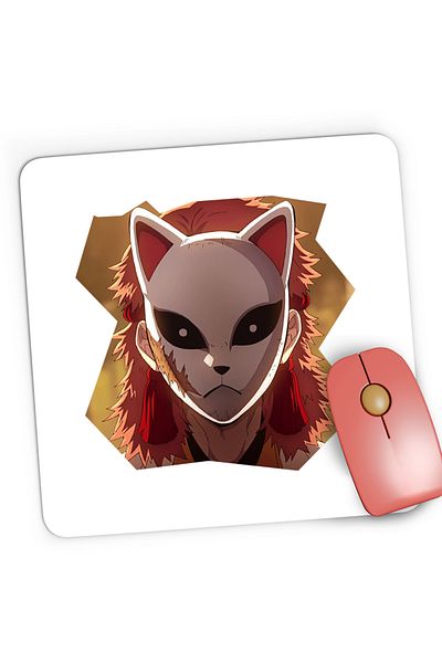 OEM Mousepad Gaming Demon Slayer Sabito Samurai Anime Manga, 21x19 cm