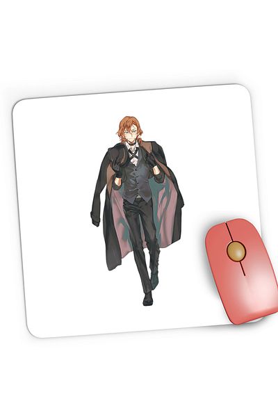 OEM Mousepad Gaming Bungo Stray Dogs Chuuya Nakahara Anime, 21x19 cm