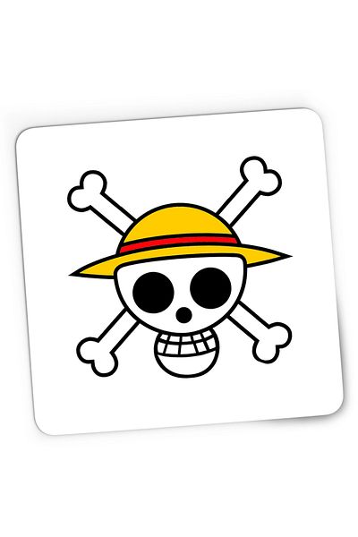 OEM Mousepad Gaming ne Piece Monkey D Luffy Crew Logo Schelet, 21x19 cm