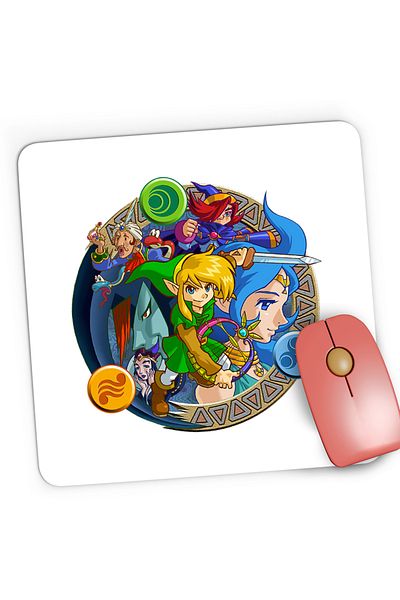 OEM Mousepad Gaming Legend of Zelda Magic Sky, 21x19 cm