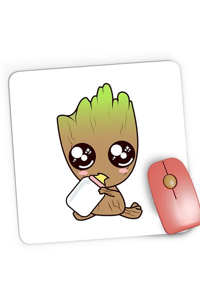 OEM Gaming Mousepad Baby Groot Baby Christmas Lover, 21x19 cm