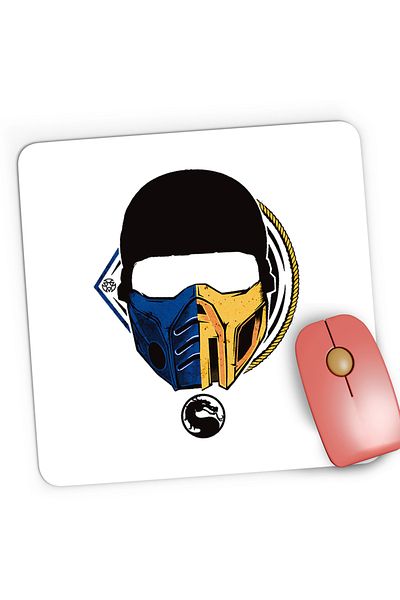 OEM Mousepad Gaming Mortal Kombat Insects Sports Mask Hero , 21x19 cm