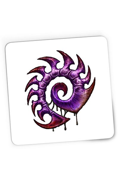OEM Mousepad Gaming StarCraft 2 Zerg Those about to die I salute you, 21x19 cm