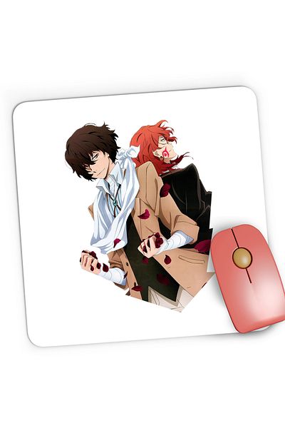 OEM Mousepad Gaming Bungo Stray Dogs Osamu Dazai Plush Detectiv, 21x19 cm