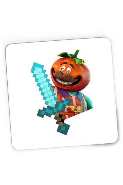 OEM Mousepad Gaming Tomato Fortnite Minecraft Diamond Sword, 21x19 cm