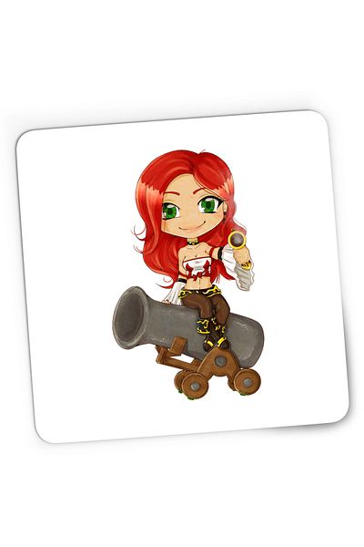OEM Mousepad Gaming League of Legends Akali LoL Rebel Girl, 21x19 cm