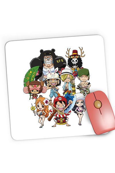 OEM Mousepad Gaming One Piece All Crew Gang Echipaj Zoro, 21x19 cm
