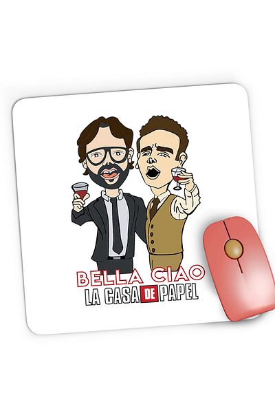 OEM Mousepad Gaming Beautiful Paper House Hello Rebel, 21x19 cm